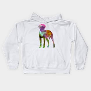 Rhodesian Ridgeback in watercolor Kids Hoodie